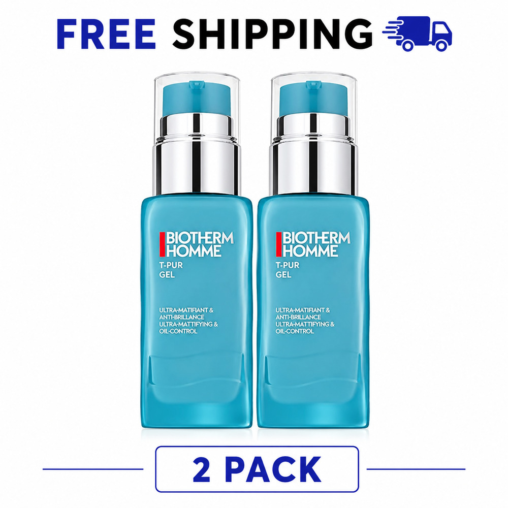Biotherm Homme T-Pur Gel Ultra-Mattifying & Oil-Control 50ml 2 Pack